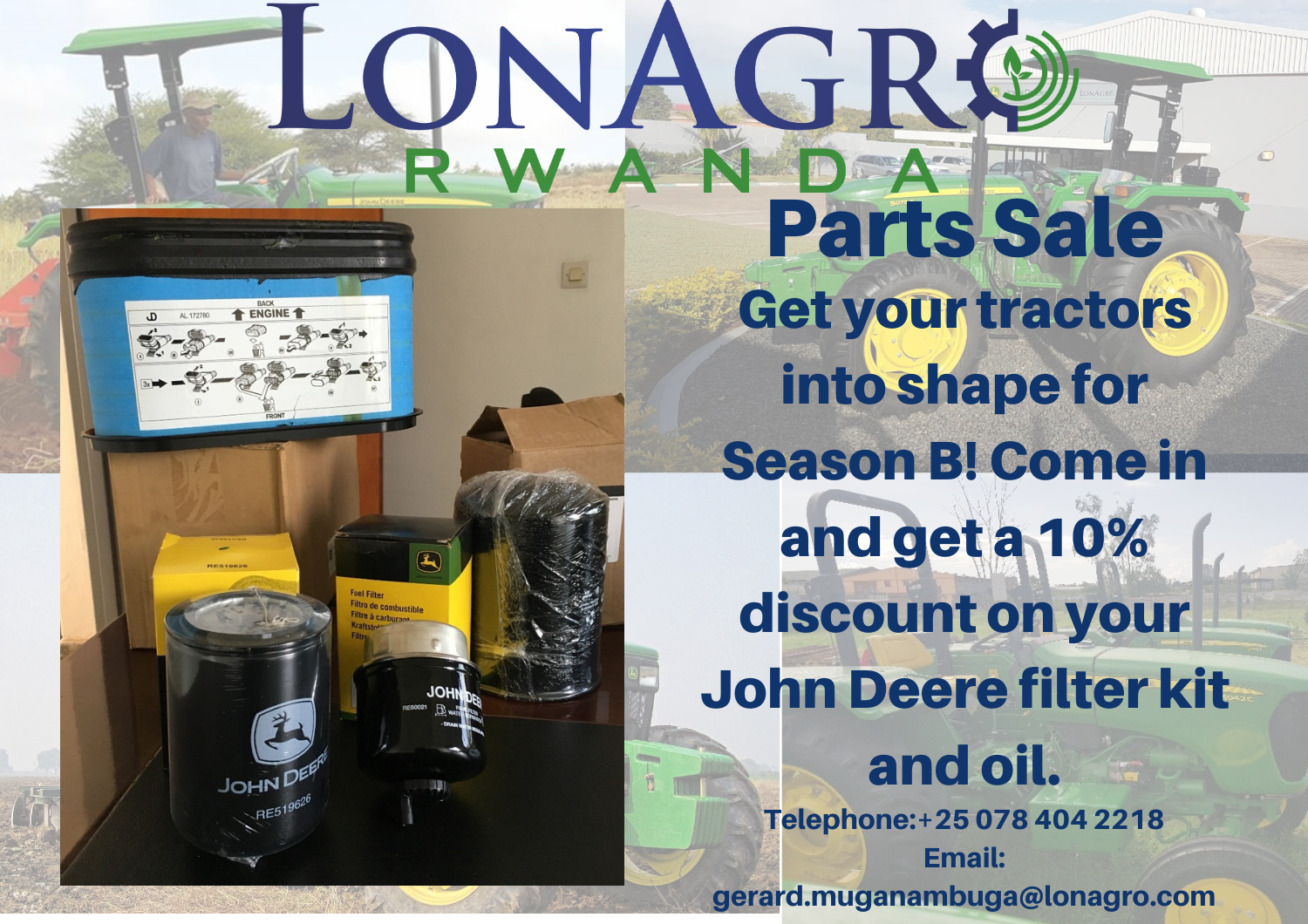 LonAgro Rwanda Parts Sale