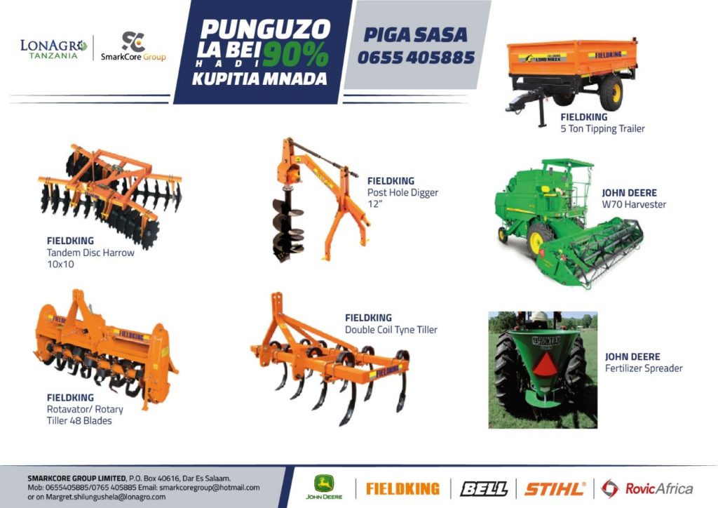 LonAgro Tanzania and SMARKCORE GROUP LIMITED Tractor and Farm Equipment Auction